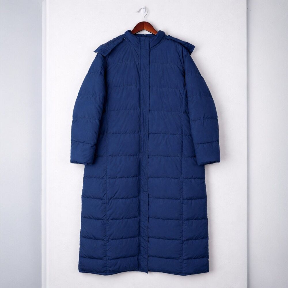 LL Bean Long Hooded Down Puffer Coat
